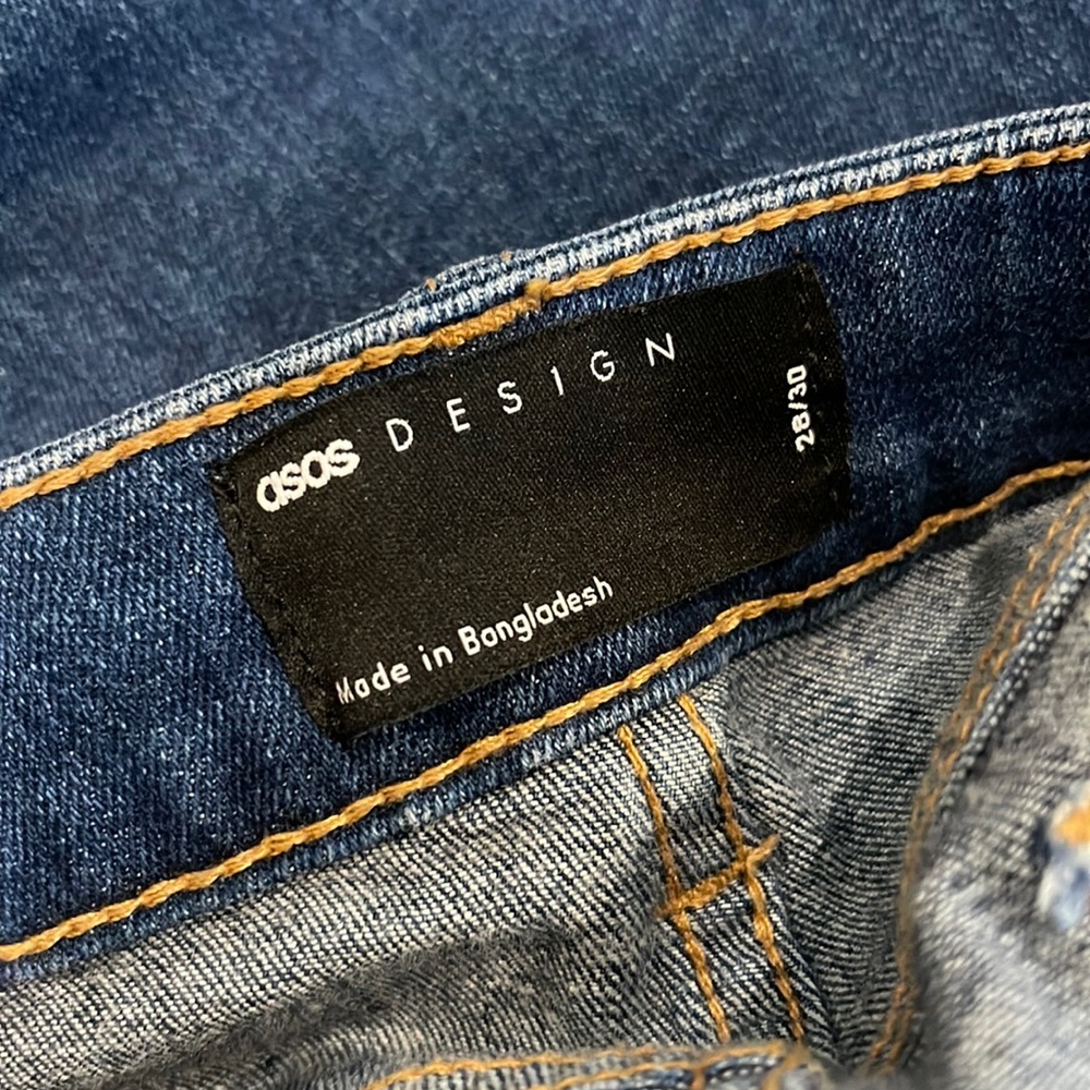 ASOS DESIGN High Rise Ridley Skinny Jeans 28/30 - Picture 3 of 3